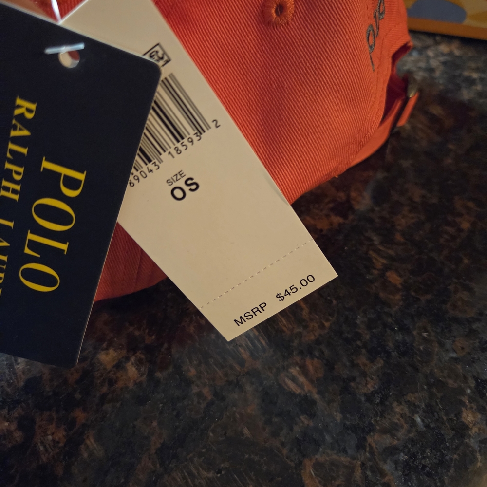 Ralph Lauren Vibrant Orange Polo Cap - Picture 4 of 5